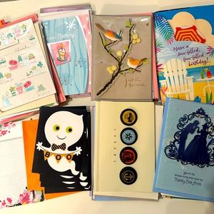 100+ Cards with envelopes